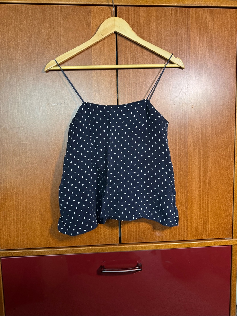 Everlane Navy Polka Dot Cami